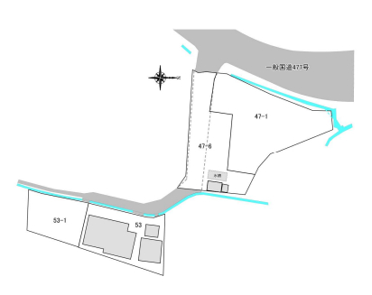 晨渡橋バス停　徒歩1分　土地面積:1515.96平米 ( 458.57坪 )　