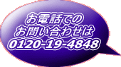 お電話での お問い合わせは 0120-19-4848 